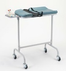 Infant Blood Drawing Station with locking casters.