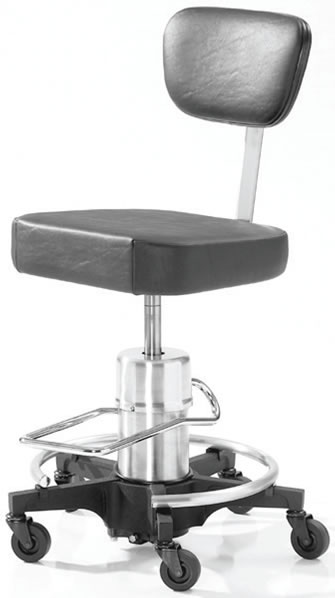 Foot Pedal Lab Stool